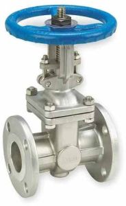 Stainless Steel Flanged Gate Valve, Color : Silver
