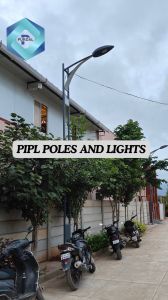 Single Arm Decorative Street Light Pole