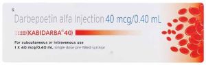 Kabidarba 40mcg Darbepoetin ALFA Injection
