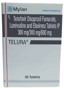 Telura Lamivudine Tenofovir Disoproxil Fumarate Efavirenz Tablet