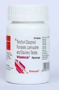 Vianca Lamivudine Tenofovir Disoproxil Fumarate Efavirenz Tablet