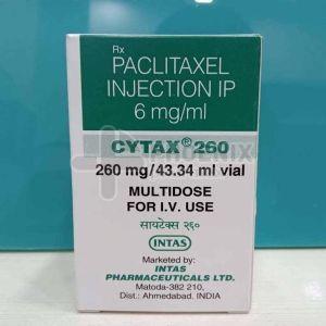 Cytax 260 Mg Paclitaxel Injection for Anticancer Medicine