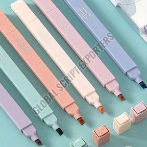 Plastic Highlighter Pens, Shape : Rectangle