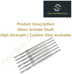 Mixer Grinder Armature Shaft, Color : Silver