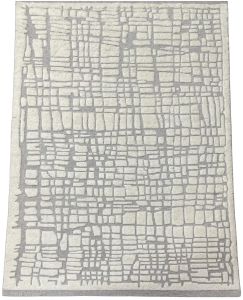 Hand Tufted Abstract Urban Gray & Ivory Area Rug