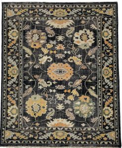 Polyester Traditional Oriental Floral Plush Area Rug 5 X 8 Feet