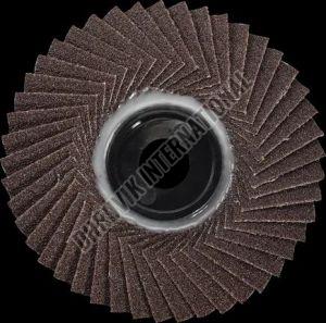 Aluminum Oxide 4 Inch Abrasive Flap Disc, Color : Brown