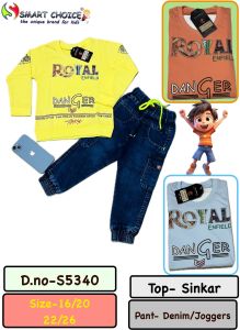 Kids Full Sleeve T Shirt Joggers Set