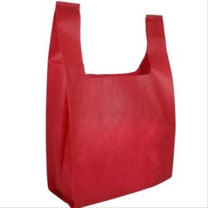 Plain Bagx Non Woven U Cut Bag for Shopping Use