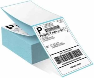 Paper Bulk Packaging Shipping Label Sticker, Color : White ( Base )