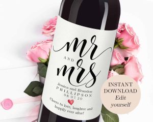 Custom Printed Wine Bottle Label