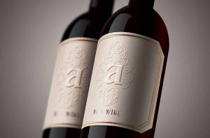 Paper Embossed Finish Wine Label Sticker, Packaging Type : Roll
