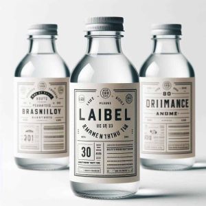 Printed Paper Glossy Finish Soft Drink Label, Color : White ( Base )