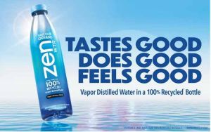 Plastic Recyclable Water Bottle Packaging Label, Color : Blue