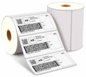 Thermal Transfer Barcode Label Sticker, Color : White ( Base )