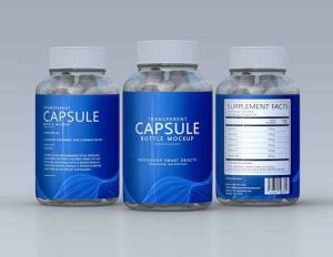 Plastic Transparent Capsule Bottle Label, Design : Customizable