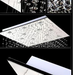 6 Light Magna Raindrop Crystal Chandelier Modern