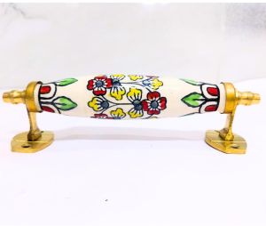 Hand Painted Ceramic Door Handle Traditional