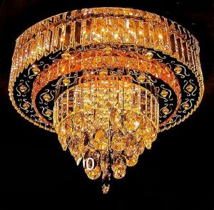 Lavish Crystal Round Shape LED Chandelier