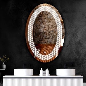Oval Shape LED Glass Mirror