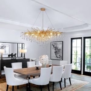 Raindrop Crystal Pendant Chandelier, Bulb Type : LED Compatible