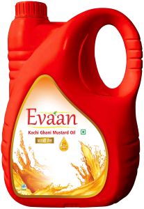 Cold Press 5 Ltr Mustard Oil Can, Brand Name : Evaan, Purity : 100%