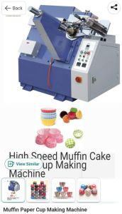 Muffin Paper Cup Making Machine