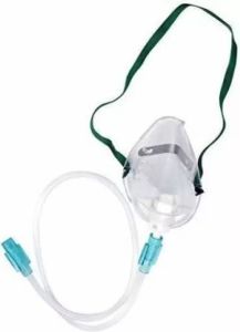 Elastic Headloop Plastic Oxygen Masks, Color : Transparent., White