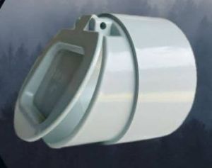 PVC Back Flow Wall Valve, Color : White for Industrial