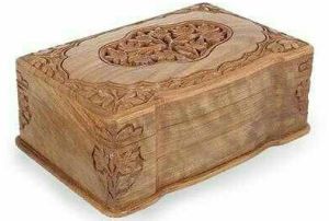 Plain Non Polished Walnut Wood Jewellery Box, Color : Light Brown