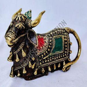 Brass Nandi Statue