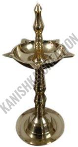 Polished Decorative Brass Diya Stand, Color : Golden