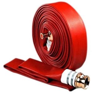 PVC Fire Hose Pipe 2 Inches, Length : 50 Feet for Firefighting
