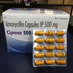 Cipmox 500mg Amoxycillin Capsule, Packaging Type : Box for Antibiotic