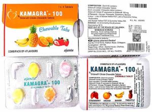 Kamagra 100mg Sildenafil Citrate Chewable Tablet