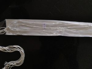 Plain Sterling Silver Chain Anklet, Packaging Type : Plastic Pouch