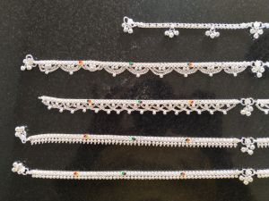 Polished Traditional Indian Silver Payal Anklet
