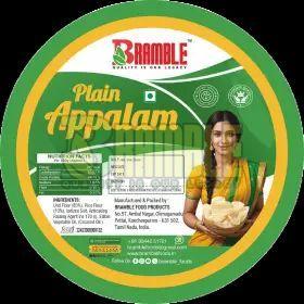 Handmade Semi-Soft Plain Appalam Papad, Brand Name : Bramble
