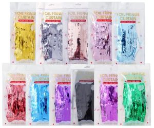 Party Fringe Foil Curtain 3 Feet X 8 Feet