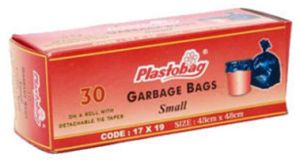 Plastic Plastobag Disposable Garbage Bag, Color : Black Standard