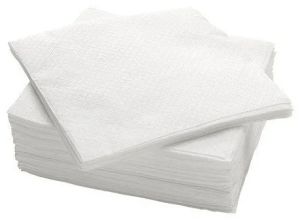 Plain Tissue Paper Napkin, Color : White Standard