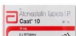 Caat Atorvastatin Tablets, Brand Name : Atara, Packaging Type : Box