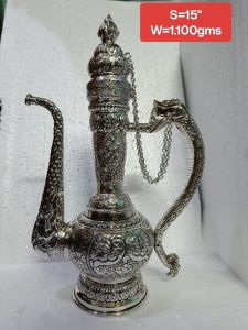 Antique German Silver Hukka 2