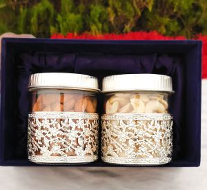 Antique German Silver Jars