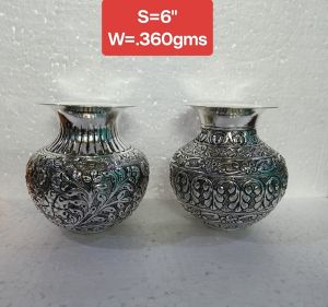 Aluminium Antique German Silver Kalash 6 inches