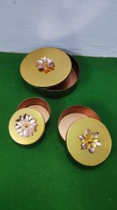 Metal Dry Fruit Box, Color : Yellow