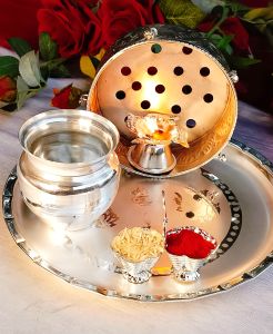Metal Pooja Thali