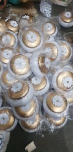 Polished Metal Tin Box, Shape : Round