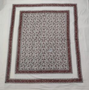 Sanganeri Floral Cotton Double Bed Sheet