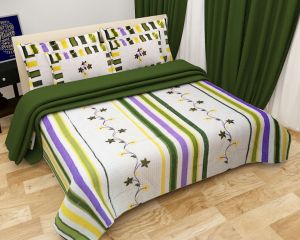 Stylish Printed Floral Double Bed Sheet Set